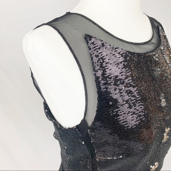 Julia Jordan Sequin and Mesh Cocktail Dress - Picture 4 of 12